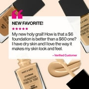Wet n Wild Photo Focus Dewy Liquid Foundation Makeup, Soft Ivory, 1.0 fl oz