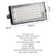 thumbnail image 3 of Lámpara De Pared De Iluminación De Proyector De Calle Ip65 Impermeable Para Exteriores Con Luz De Inundación Led De 50W Eigraketly HA025961-02, 3 of 5