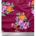 thumbnail image 1 of Soimoi Georgette Viscose Fabric Florals Floral Fabric Prints by Yard 42 Inch Wide, 1 of 3