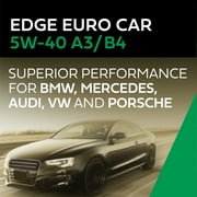 (5 pack) Castrol EDGE Euro 5W-40 A3/B4 Advanced Full Synthetic Motor Oil, 5 Quarts