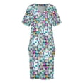 thumbnail image 3 of Vestido caído con bolsillos para mujer, elegante traje estilo coreano ideal para fiesta de graduación de verano., 3 of 6