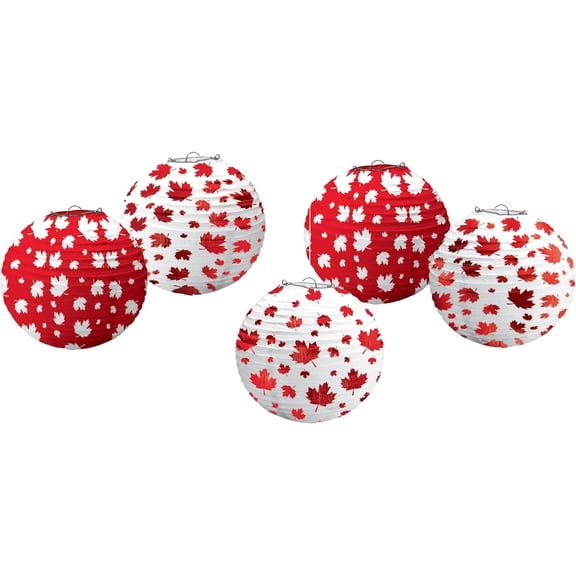 Canada Day Canadian Flag Patriotic Theme Party Decoration Mini Paper Lanterns