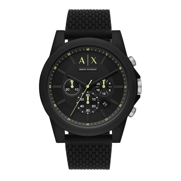 Reloj A|X ARMANI EXCHANGE Cronógrafo Silicona Negra 44mm