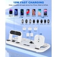 thumbnail image 3 of Foldable 3 in 1 Charging Station,18W Fast Charger Stand for Multiple Apple Devices Compatible with All iPhone, iWatch, Air Pods, Fast Charge Portable Travel Charger with QC3.0 Adapter, 3 of 14
