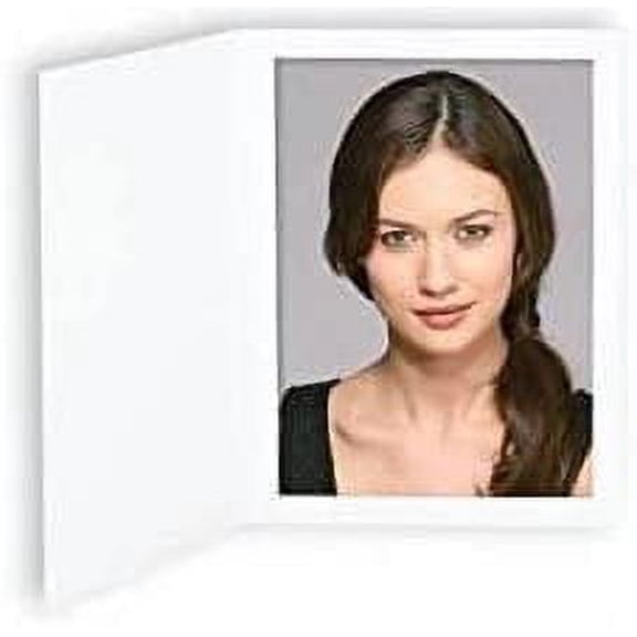 Pack Of 100 4X6 Photo Folders White Cardboard Picture Frame Paper Photo Frame Cards Greetings/Invitation Cards Special Events: Graduation Christmas