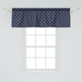 thumbnail image 2 of Ambesonne Navy Blue Valance Pack of 2, Marine Circles Motif, 54"X18", Navy Blue White, 2 of 4
