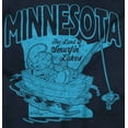 thumbnail image 2 of Minnesota MN Lake Life Fishing Smurfs Hoodie Sweatshirt Women Men Brisco Brands S, 2 of 6