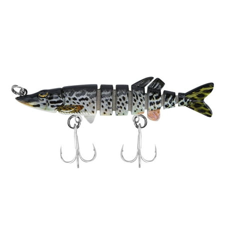 8cm Small Multi-Jointed Fishing Lifelike Hard Lure Bait Swimbait Accessory (G)