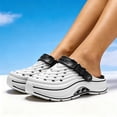 thumbnail image 2 of Men Women Platform Slide Sandals Soft EVA Slip On Clogs Lightweight Non Slip Beach Outdoor Thick Sole Summer Shoes Summer Slippers Breathable, 2 of 7