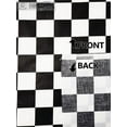 thumbnail image 2 of Polycotton Printed LARGE CHECKERED BLACK & WHITE Fabric / 60" Wide / Sold by the Yard, 2 of 2