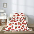 thumbnail image 2 of Hirioo Strawberries for Flannel Blanket, Cozy and Warm Throw for Bed or Couch ,Perfect for All Seasons-40"x30", 2 of 6