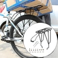 thumbnail image 1 of Colaxi Rear Rack Bike Cargo Rack Luggage Holder Easy to Install Pannier Rack Carrier Rack for Mountain Bike Riding Road Bike for 29inch, 1 of 8