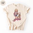 thumbnail image 2 of Dolly Shirt, Retro Country Music Tee, Pink Guitar Cowgirl Shirt, Western Concert Inspired T-Shirt, Country Singer Fan Gift, 2 of 5
