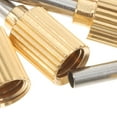 thumbnail image 3 of DEEPCRAFF 10Pcs Steel Caulk Nozzle Tips Golden Reusable Finishing Tool for Precise Joint Filling, 3 of 7