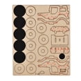 thumbnail image 2 of Exquisite Craft  Polishing DIY Car Model Woodcraft Assembly Kit, Car Model Wooden, For Children Boy, 2 of 8