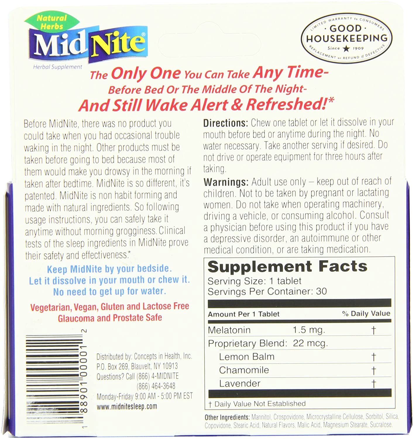 MidNite Sleep Aid, Tablets, 30 ea (Pack of 2)