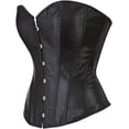 thumbnail image 2 of SAYFUT Women's Satin Corset Lingerie Sexy Plus Size Overbust Corset Shapewear Top Bridal Dress Black S-6XL, 2 of 4