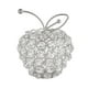 thumbnail image 3 of Adornos de frutas de cristal con diamantes de imitación hechos a mano coleccionables para decoración de escritorio Manzana plateada A, 3 of 7