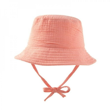 

Patgoal Summer Crepe Cloth Shade Sunscreen Solid Color Daily Breathable Children s Fisherman Hat
