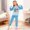 05-Sky Blue, variant on Christmas Pjs 67 Meme Christmas Pajama Set of 2 Long Sleeve Casual Pyjama Homewear Son and Daughter 05-Sky Blue 120