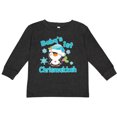 thumbnail image 3 of Inktastic Baby's 1st Chrismukkah with Cute Baby Penguin and Snowflakes Boys or Girls Long Sleeve Toddler T-Shirt, 3 of 5