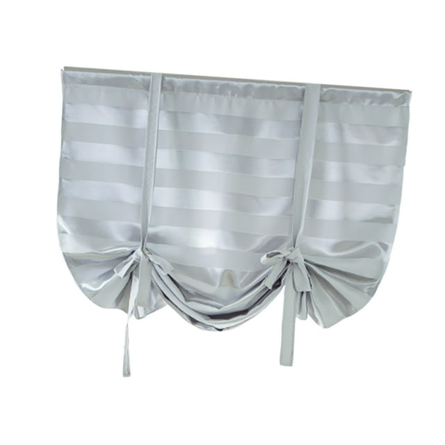 simhoa Beauty Blackout Roman Curtain Rod Pocket Tab Top Window Voile Drape46x63'' Grey
