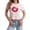 Pink, variant on Womens Athletic Tops Women's T-Shirts Shaped by Vibe Graphic Tee for Modern Women 90s Casual Top Everyday Wear Pink S