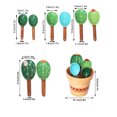 thumbnail image 2 of Cuchara medidora de cerámica de Cactus creativa, cuchara medidora para hornear, cuchara medidora de azúcar de cerámica para el hogar y la cocina, cuchara pequeña con Base, 2 of 2