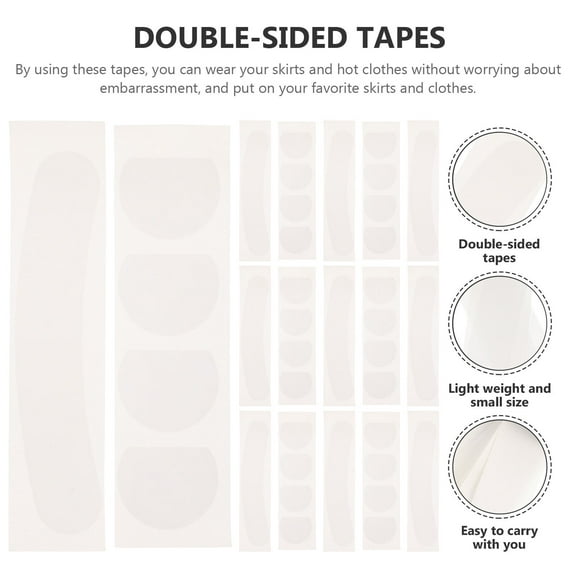 Masteelf 100 Pcs Skin Tapes Double Sided Clothing Women's Miss