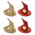 thumbnail image 1 of 4pcs Halloween Witch Satpins Rendimiento Rendimiento Decoraciones de las pinzas para el cabello, 1 of 7