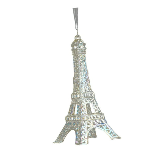 Adornos de decoraciones para árboles de Navidad, adorno acrílico transparente, colgantes para colgar en el hogar de Navidad, decoración Torre BLESIY colgante decorativo
