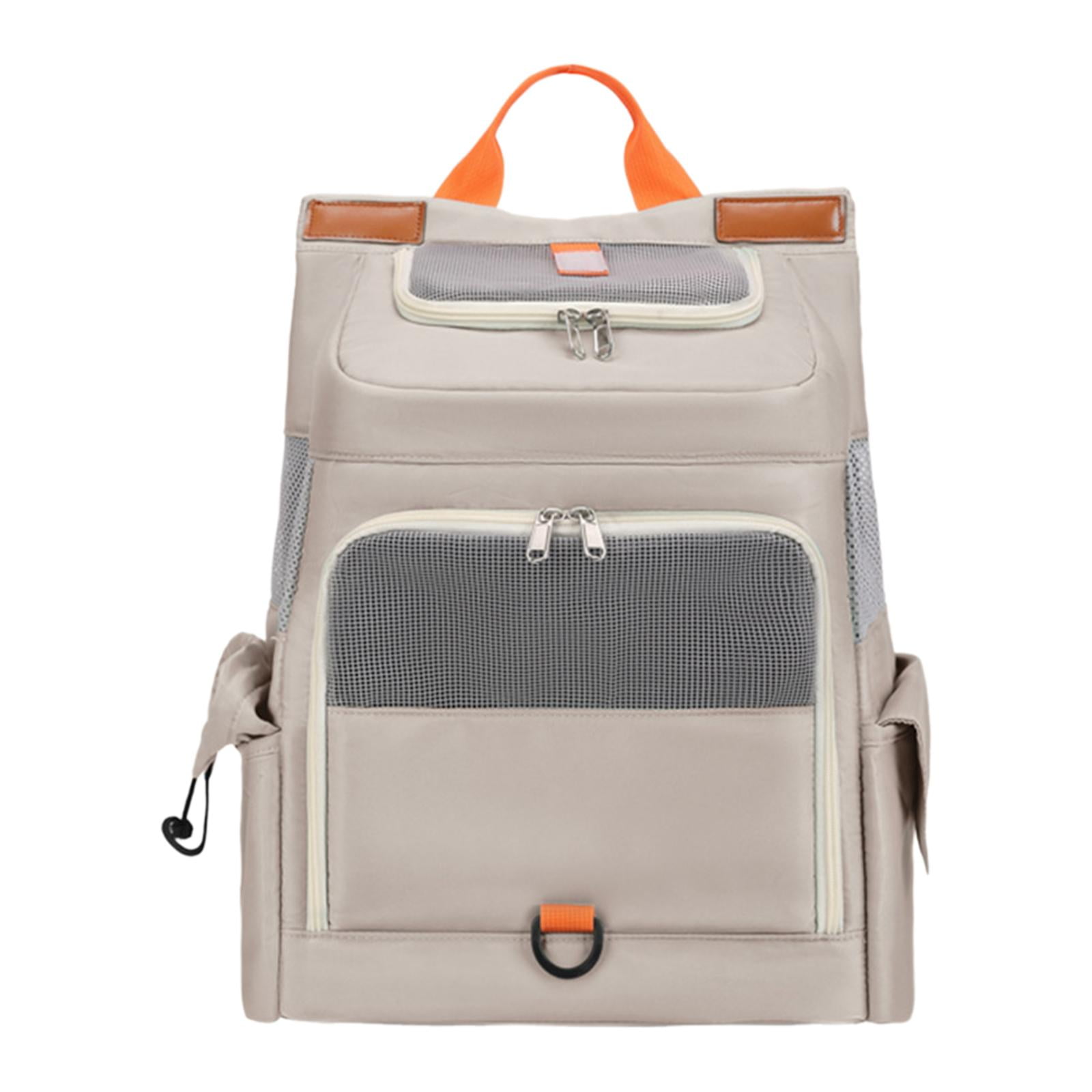 Xuanheng Cat Backpack Carrier Breathable Mesh Portable Pet Travel Carrier for Walking Khaki