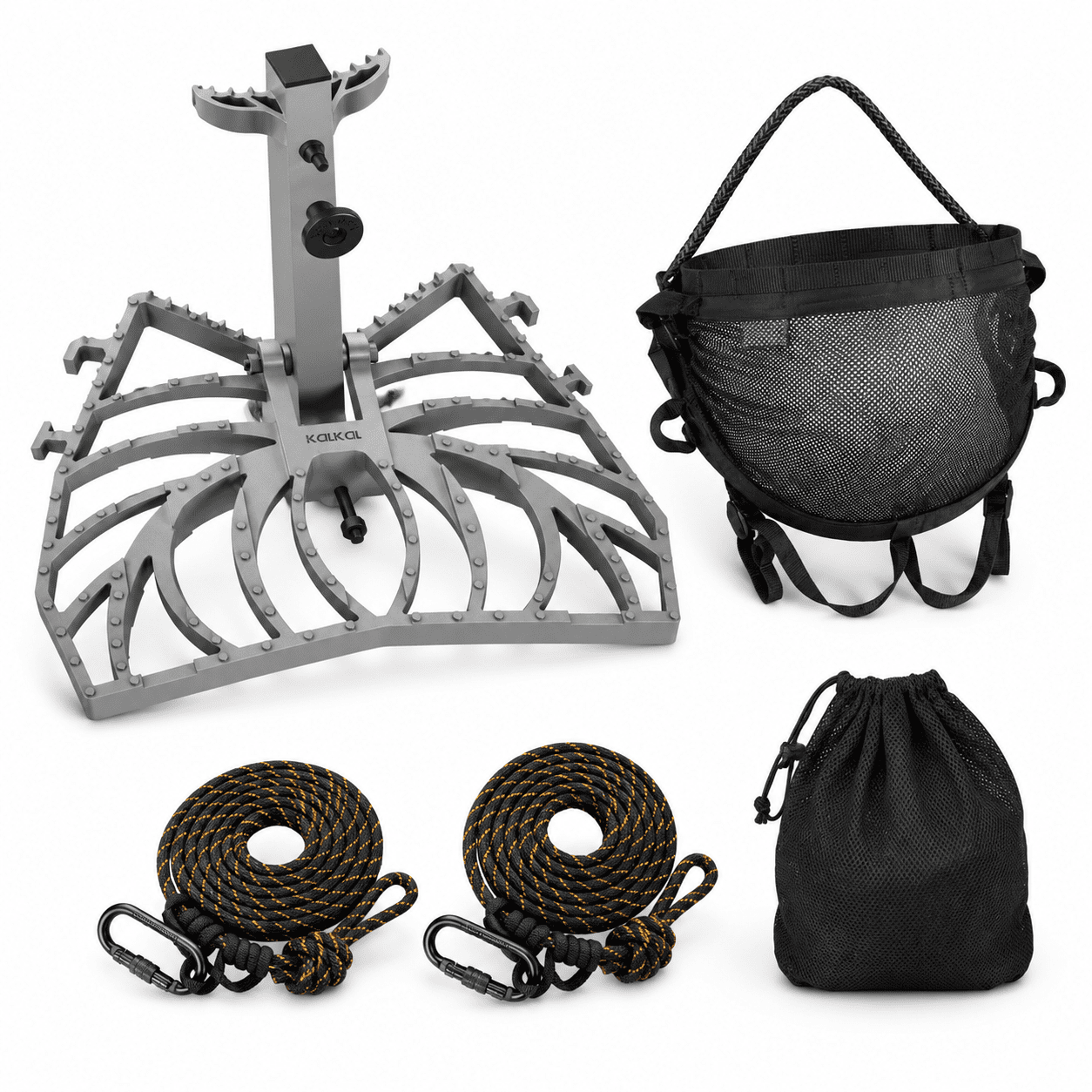 Tree Saddle System Kit with Aluminum Platform Safety Harness and Ropes