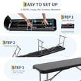 thumbnail image 6 of Kicctian 6FT Folding Outdoor Bench, Portable Outdoor Folding Benches, Durable HDPE Plastic, Metal Frame, Easy Storage & No Assembly, for Camping, Garden, Patio, Black, 6 of 7