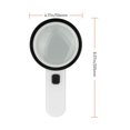 thumbnail image 2 of Loupe Portative 30X, Loupe à 12 DEL Éclairée, Lentille à Double Verre pour Aînés, Lecture, Inspection, 2 of 9