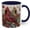 Navy, variant on Cardinal Bird Coffee Mug, Ceramic Floral Cup for Bird Lovers, Red Cardinal Pair with Botanical Artwork, Nature Gift for Home Office