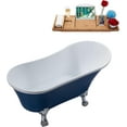 thumbnail image 3 of 55" Streamline N370CH-IN-CH Clawfoot Tub and Tray With Internal Drain, 3 of 10