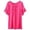 a-82Hot Pink19, variant on Womens Round Neck Raglan Short Ruffle Sleeve Solid Color Front Gathered Loose Fit Casual TShirt For Daily Home Wear Outdoor Outings Pink XXL