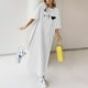 thumbnail image 1 of WILLBEST Maxi Vestidos de Mujer Vestido Largo de Verano Holgado Informal con Estampado de Flores y Manga Corta 452 Grande​​, 1 of 3