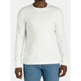 thumbnail image 4 of George Men's & Big Men's Cotton Crewneck T-Shirt with Long Sleeves, Size XS-3XL, 4 of 5