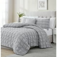 thumbnail image 4 of Eliza Seersucker Comforter Set Tan - King, 4 of 5