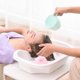 thumbnail image 2 of Lavabos de champú portátiles para cabecera, con tubo estable con almohada, móvil, tazón de bandeja, para lavado de cabello, barbería, SPA, 2 of 8