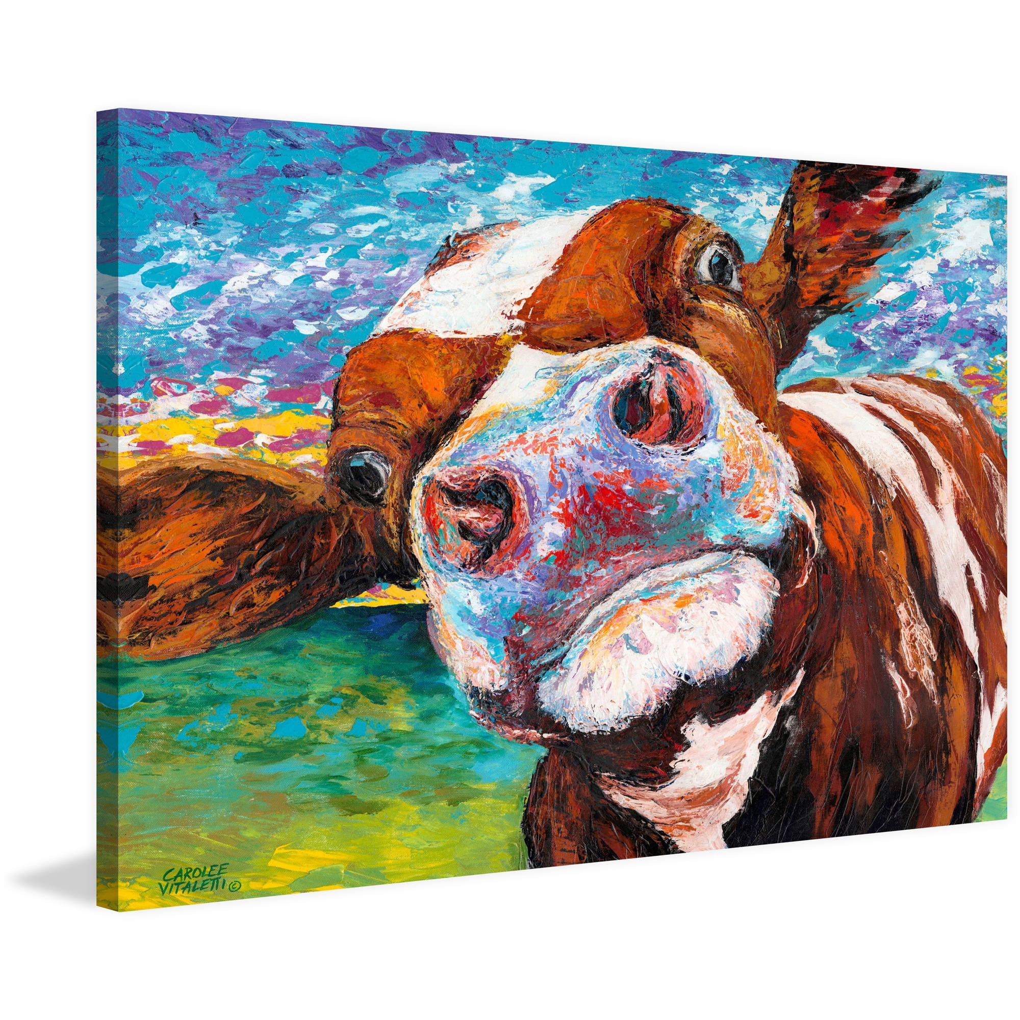キャンバス 油絵　専用　カラフルCOWS   　5 fdec04e3-d44a-4550-99ec-