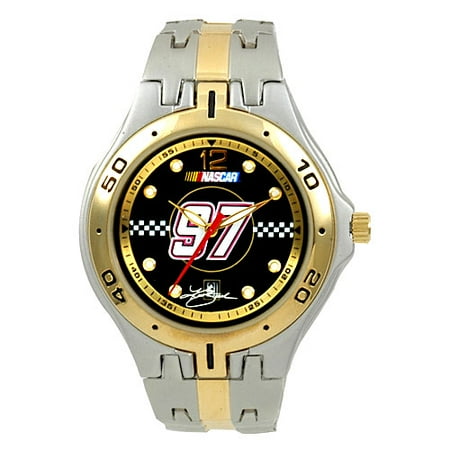 NASCAR Kurt Busch Men's Water Resistant Sports Watch, Black Dial