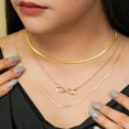 thumbnail image 5 of Juego de 3 Collares JeenMata con Colgante de Símbolo de Infinito en Oro Amarillo, 5 of 5
