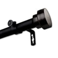 thumbnail image 2 of Domovina Coronet 1" Curtain Rod-Color:Black,Size:48"-84", 2 of 2