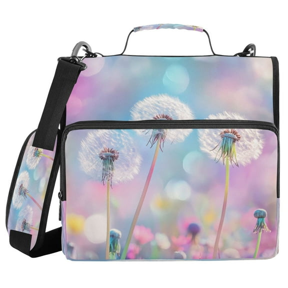 DIXRUYEE Zipper BinderTrapper of keeper Documents Organized Design Glimmering Dreams Printed