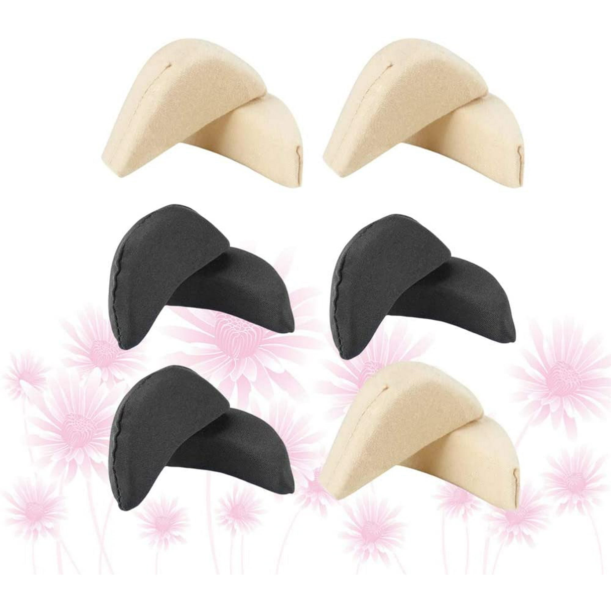Yiailnter 5 Pairs High Heel Toe Fillers Shoe Big Toe Insert Cushions Heel Toe Plug Insoles Thicken Sponge Shoe Inserts For Women Girls Ladies Skin Col