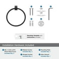 thumbnail image 5 of Amerock Monument Matte Black Closed Towel Ring, 5 of 8