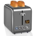 thumbnail image 1 of Tostadora SEEDEEM de 2 rebanadas, pantalla LCD de tostadora de pan de acero inoxidable, 7 configuraciones de sombra de pan, funciones de tostadora de bagel/descongelación/recalentamiento con ranuras d, 1 of 5